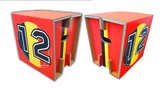 Cartoseat Fold Belgie / kartonnen krukje / kartonnen kruk / EK voetbal 2021 / olympische spelen / bijzettafel / nachtkastje / kruk / krukje