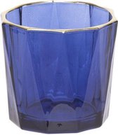 Theelichthouder Glas - Waxinelichthouder - Venice Blauw - ø7,5cm