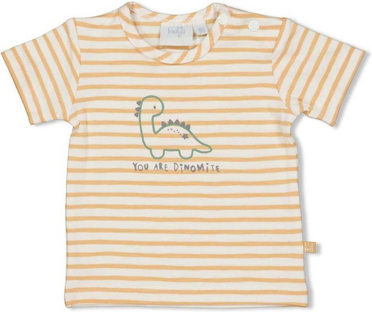 Feetje T-Shirt Streep Dinomite Peach MT.74