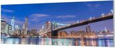 HalloFrame - Schilderij - Brooklyn Bridge Park Wand-beugels - Zilver - 180 X 60 Cm