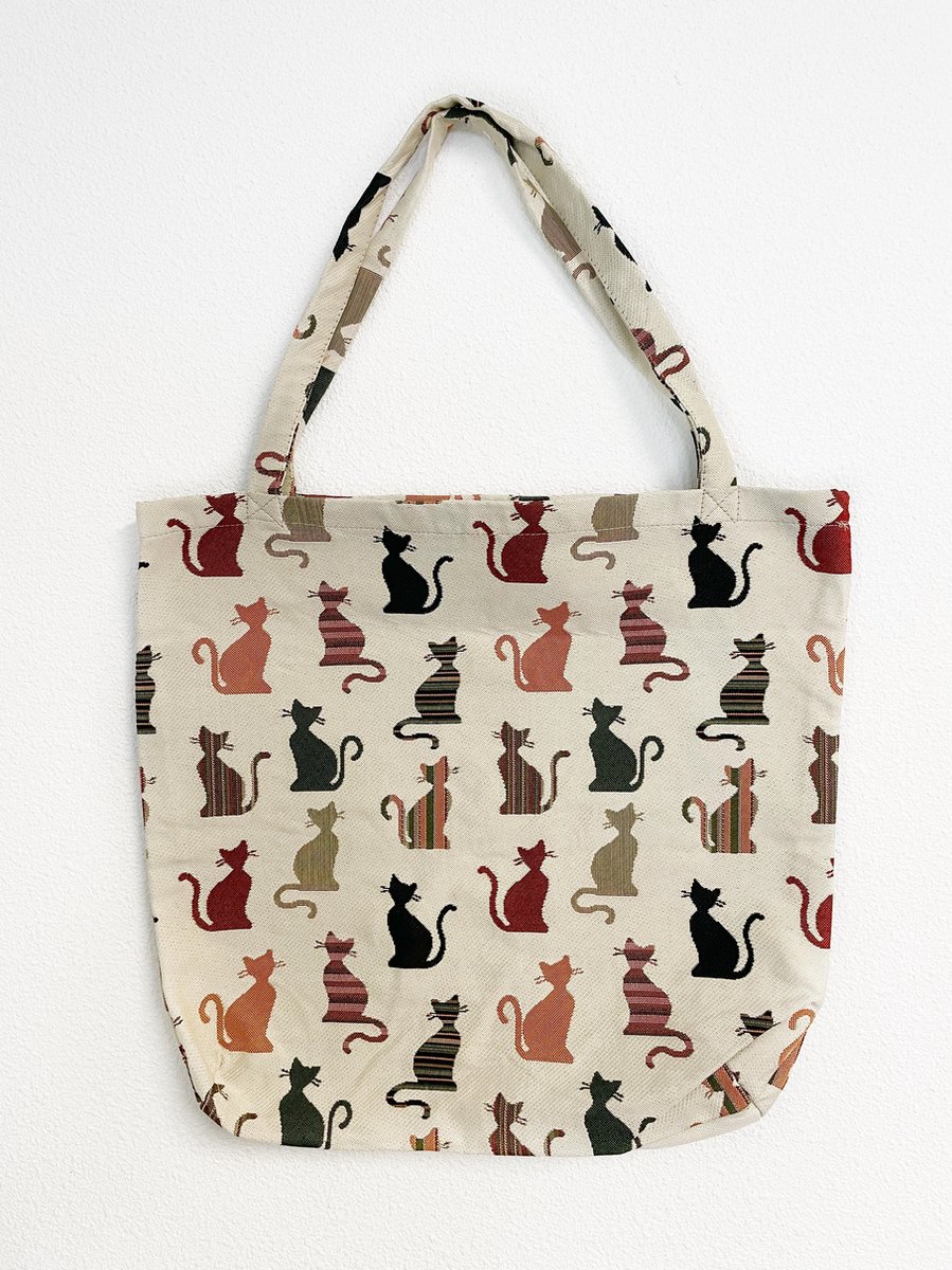 Boodschappentas - Gobelinstof - Cheeky Cat - Katten - Kat - Moderne kat