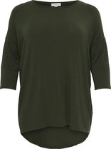 ONLY CARMAKOMA CARLAMOUR 3/4 TOP Dames Top - Maat S-42/44