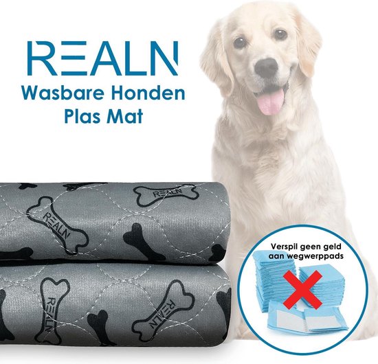 RealN Puppy Training Pads - Puppy Pads - Hondentoilet - Puppy - Zindelijkheidstraining - Herbruikbaar - Geurbestendig - 40 x 60 cm