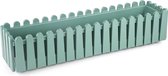 Bloembak groen Istanbul 14L vensterbank & balkon 80x20 met waterdrainage