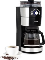 Klarstein Grind & Brew koffiezetapparaat - 900 / 1000W - koffiemachine 1250ml / 10kopjes - 1 liter tank - maalwerk - 100 g bonenvak - warmhoudfunctie
