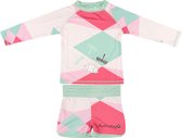 Ducksday - UV zwemset - kinderen – Renee-munt/roze  - 98-104