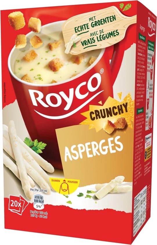Soep Royco crunchy asperges 20 zakjes