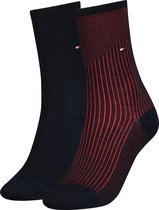 Tommy Hilfiger Seasonal Tencel Sock Rib 2P Dames Sokken - Maat 35/38