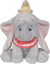 Nicotoy Knuffel Disney Dumbo Junior 40 Cm Pluche Grijs