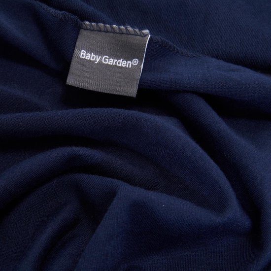 Baby Garden draagdoek donkerblauw - Ergonomisch - Original - Gratis slabbetje van $ — afbeelding 5