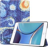 Tablet hoes geschikt voor iPad Mini 2021 - Tri-Fold Book Case - Sterrenhemel