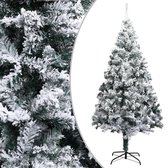 Medina Kunstkerstboom met sneeuwvlokken 210 cm PVC groen