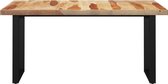 Medina Eettafel met O-vormige poten 180x90x77 cm massief sheeshamhout