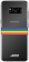 6F hoesje - geschikt voor Samsung Galaxy S8 Plus -  Transparant TPU Case - #LGBT - Horizontal #ffffff