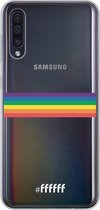 6F hoesje - geschikt voor Samsung Galaxy A40 -  Transparant TPU Case - #LGBT - Horizontal #ffffff