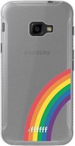 Samsung Galaxy Xcover 4 Hoesje Transparant TPU Case - #LGBT - Rainbow #ffffff