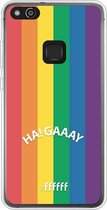 6F hoesje - geschikt voor Huawei P10 Lite -  Transparant TPU Case - #LGBT - Ha! Gaaay #ffffff