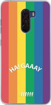 6F hoesje - geschikt voor Xiaomi Pocophone F1 -  Transparant TPU Case - #LGBT - Ha! Gaaay #ffffff