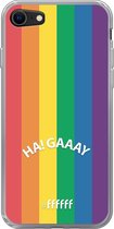 6F hoesje - geschikt voor iPhone SE (2020) - Transparant TPU Case - #LGBT - Ha! Gaaay #ffffff