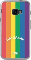 Samsung Galaxy Xcover 4 Hoesje Transparant TPU Case - #LGBT - Ha! Gaaay #ffffff