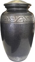 Urn Grey metallic engraved 13223A