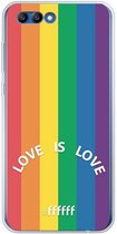 6F hoesje - geschikt voor Honor 10 -  Transparant TPU Case - #LGBT - Love Is Love #ffffff