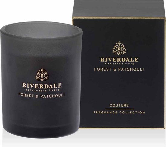 Boutique Geurkaars in pot Forest & Patchouli 10cm zwart