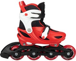 Nijdam Skeelers - Verstelbaar - Kinderen - Red Racer - Rood - Maat 29-32