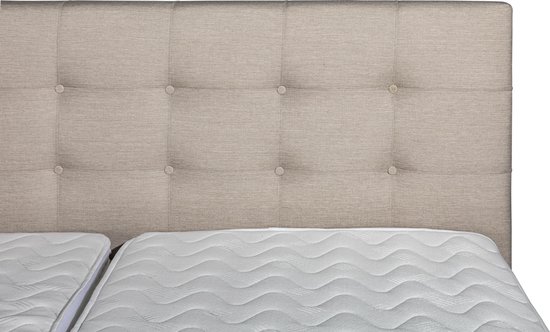 Anno 1588 Elektrische Boxspring LUXA - Pocketvering - Luxe Topper - Beige - 180x200 cm - Inclusief Montage + Dekbed en Kussens