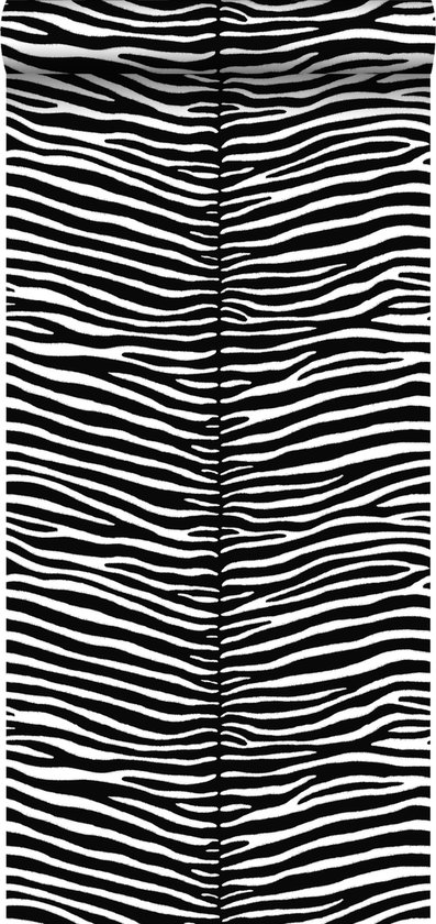 Foto: Estahome behangpapier zebra s zwart en wit 136807 53 cm x 10 05 m