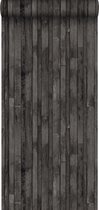 ESTAhome behang sloophout zwart - 138815 - 53 cm x 10.05 m