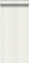 Origin behang slangenprint wit - 347338 - 53 cm x 10,05 m