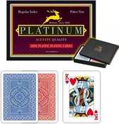 Platinum dubbeldeck Speelkaarten Regular index