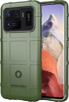 Xiaomi Mi 11 Ultra hoesje - Rugged Shield TPU Gelcase - Groen - GSM Hoesje - Telefoonhoesje Geschikt Voor: Xiaomi Mi 11 Ultra