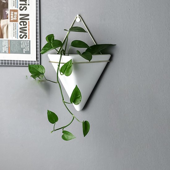 Luxe Keramiek Scandinavisch Wandvazen - Hangpotten voor Planten Binnen & Buiten - Wand... |