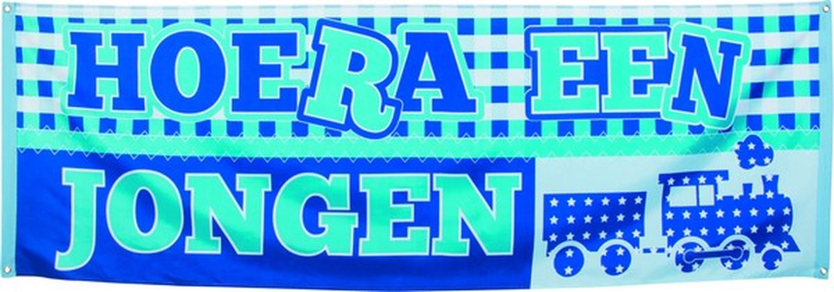 BOLAND BV - Banner welkom voor jongens - Decoratie > Sfeerdecoratie