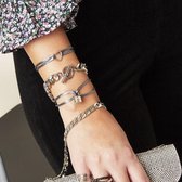 Schakel armband Gigi - Yehwang - Armband - One size - Zilver
