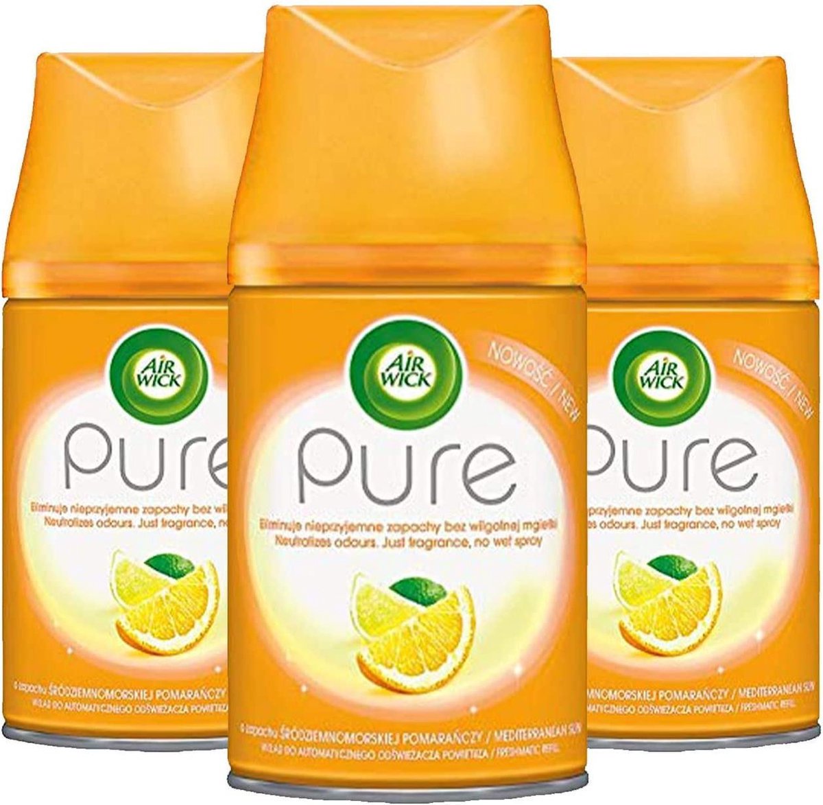 Air Wick FreshMatic Navullingen - Mediterranean Sun - Voordeelverpakking 3 x 250 ml