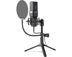 Qware Gaming - Microfoon - Gaming Microfoon - Microphone - Gaming -- Streaming - Tratto - Chat - Gaming Microfoon - Zwart