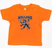 T-shirt oranje Holland met leeuw baby| EK Voetbal 2020 2021 | Nederlands elftal babyshirt | Nederland supporter | Holland souvenir | Maat 80