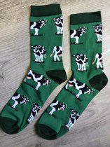 SOKn. trendy sokken *KOEIEN* maat 35-41 (Ook leuk om kado te geven !)