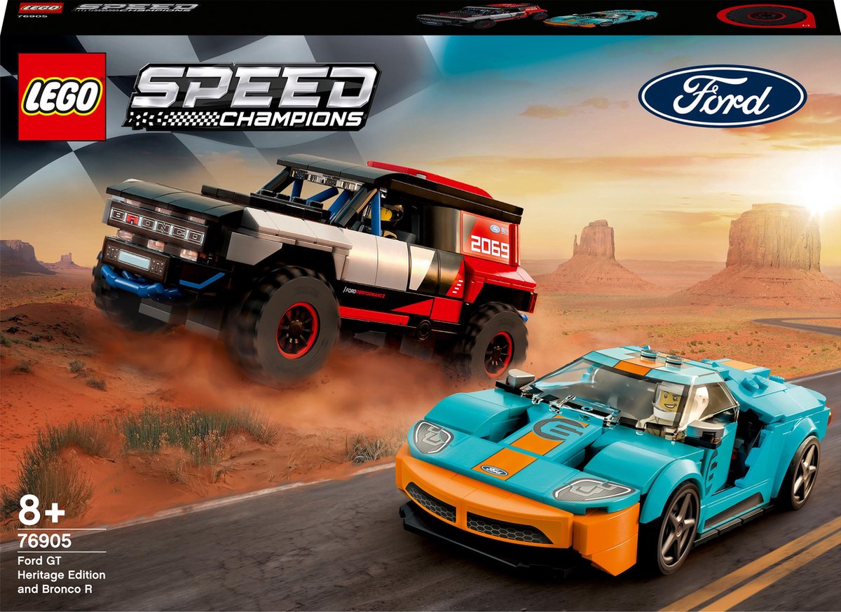 LEGO - Speed Champions Ford GT Heritage Edition en Bronco R - 76905 |  bol.com