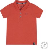 Koko Noko Bio Basic Polo Shirt NOAH Neon coral - Maat 110/116