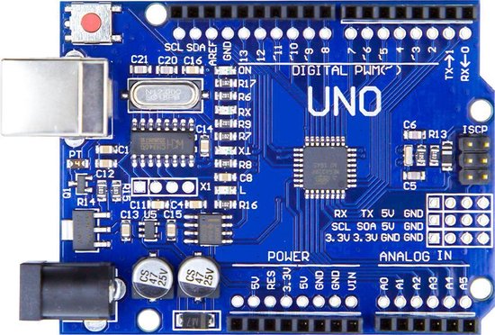 OTRONIC® UNO R3 Arduino compatible incl. USB kabel en header pins.