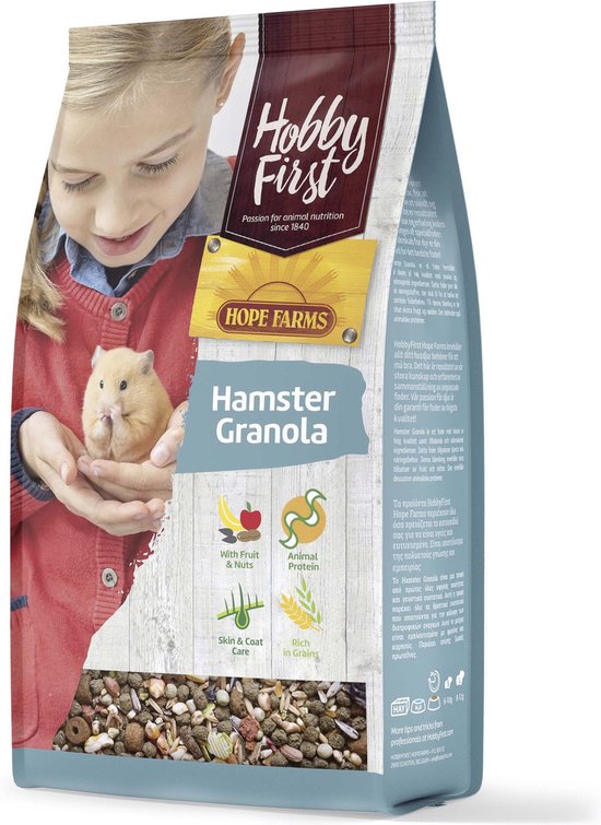 Hobbyfirst Hope Farms Hamster Granola - Hamstervoer - 800 g