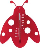 Nature Muurthermometer - Lieveheersbeestje - Thermometer - Rood