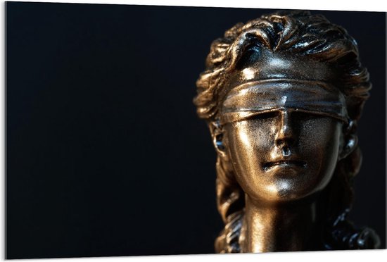 Acrylglas - Vrouw Justitia - 120x80cm Foto op Acrylglas (Met Ophangsysteem)