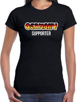 Zwart Germany fan t-shirt voor dames - Germany supporter - Duitsland supporter - EK/ WK shirt / outfit M