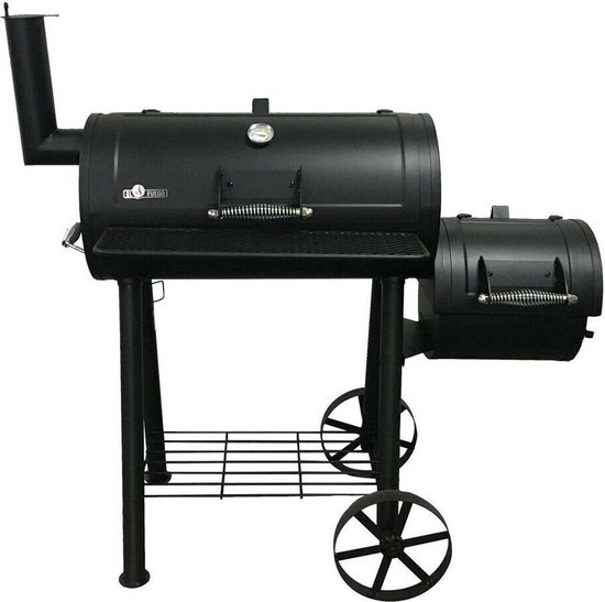 Fire Beam Houtskoolbarbecue - Smoker - 35 x 66 cm - Zwart