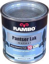 Rambo Metaallak - Grondverf en aflak in één | Hamerslag | Aluminium | 0,25L